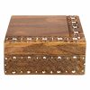 Home Accents * | Tracey Boyd Carved Wood Box, 6 At Reduced Price