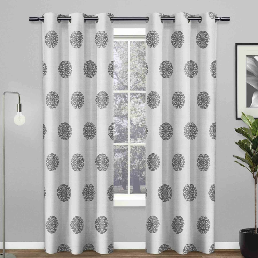 Rugs & Curtains * | Sedgewick Black Pearl Light Filtering Grommet Curtain Panel, 84 Latest Fashion