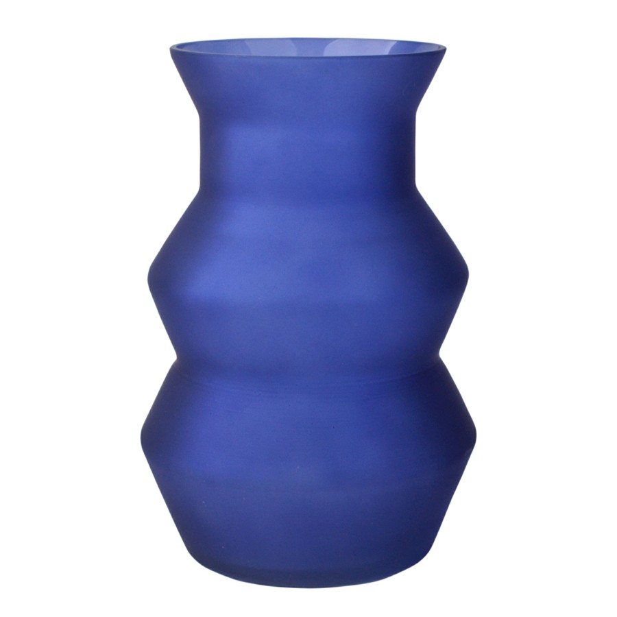 Home Accents * | Tracey Boyd Blue Glass Vase, 7 Quality Guarantee