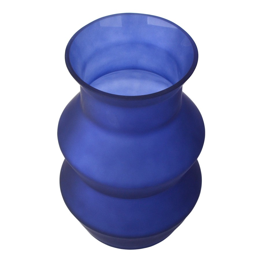 Home Accents * | Tracey Boyd Blue Glass Vase, 7 Quality Guarantee