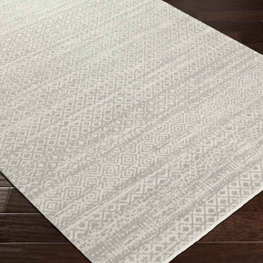 Rugs & Curtains * | (D556) Lavadora Grey Global Design Washable Area Rug, 5 7 Classical Style