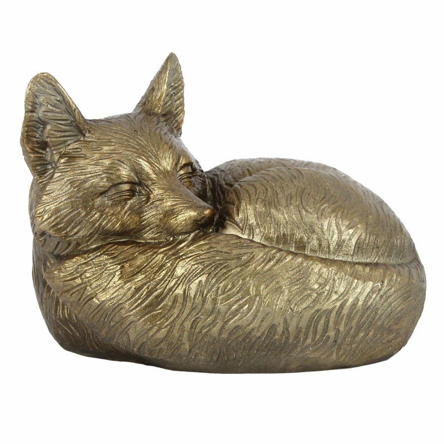 Home Accents * | Gold Fox Figurine, 3 Shop