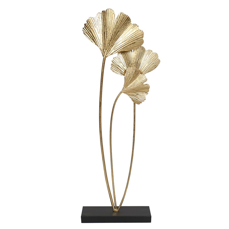 Home D Cor * | 34In Gold Plant Metal Decor Latest Fashion