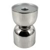 Home Accents * | Laila Ali Silver Metal Hourglass Candle Holder, 5 Outlet