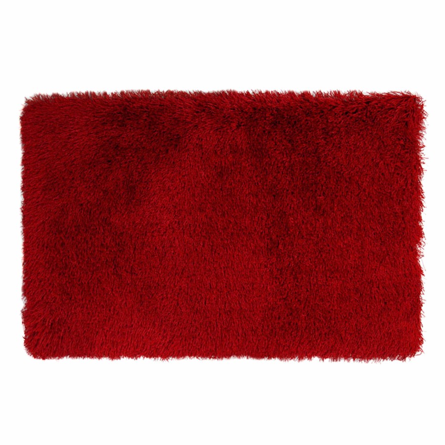 Rugs & Curtains * | Senses Red Shag Accent Rug, 27 42 Discount Store