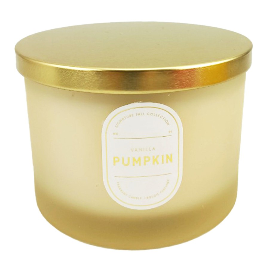 Home D Cor * | Vanilla Pumpkin Scented Jar Candle, 16Oz Hot Sale