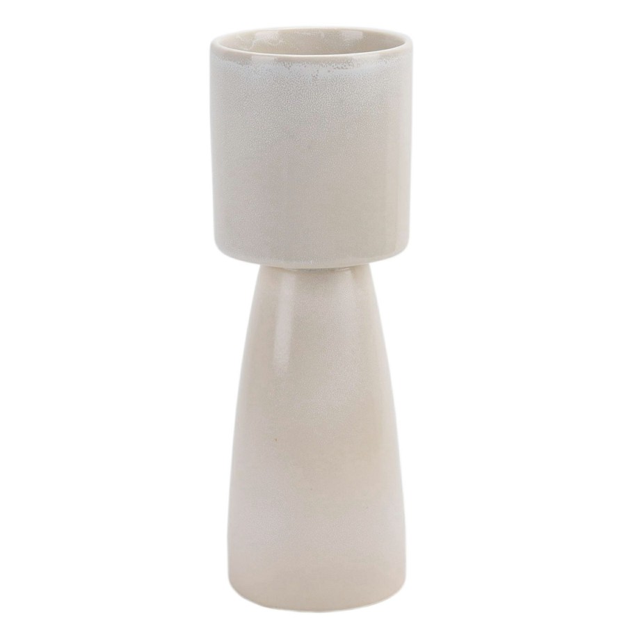 Home Accents * | White Ceramic Vase, 15 Outlet Sale