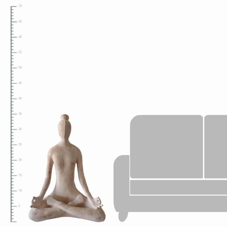 Home D Cor * | 35 Polyresin Yoga Decor Outlet