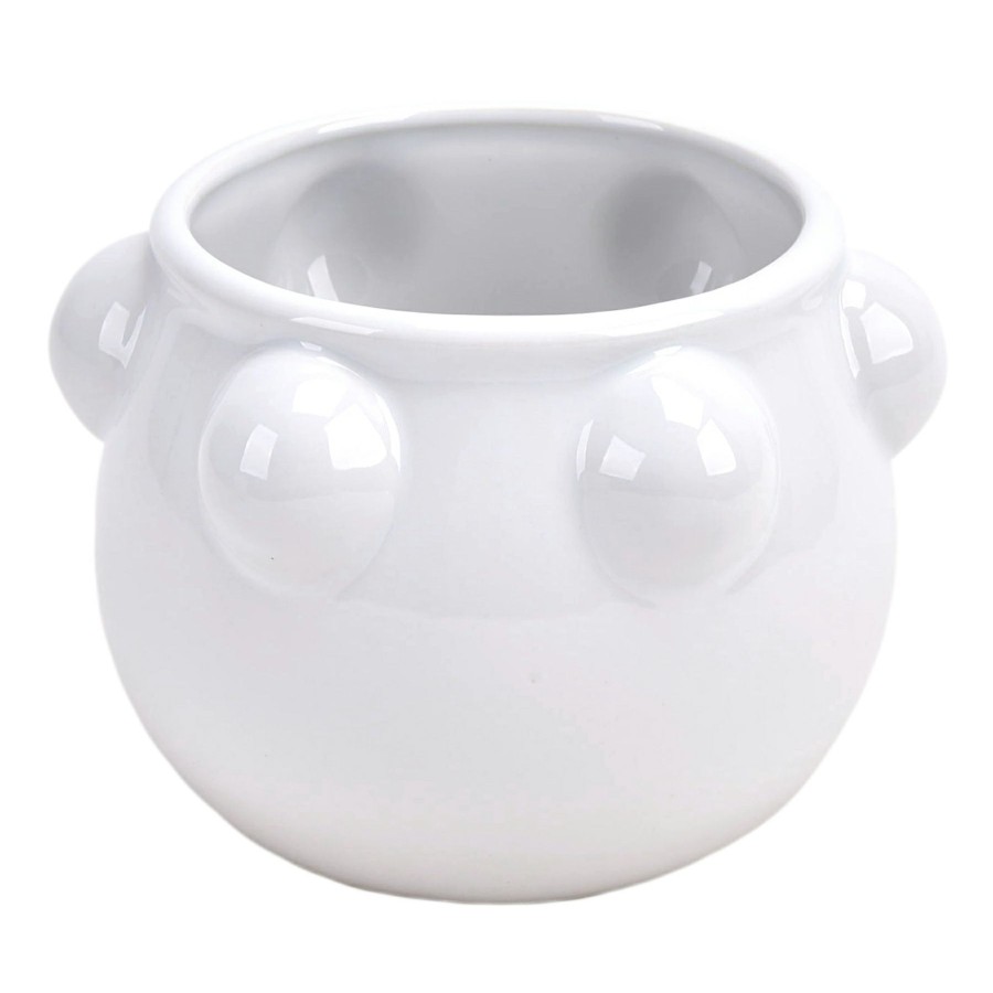 Home Accents * | Tracey Boyd White Ceramic Pot, 6.5 Shop