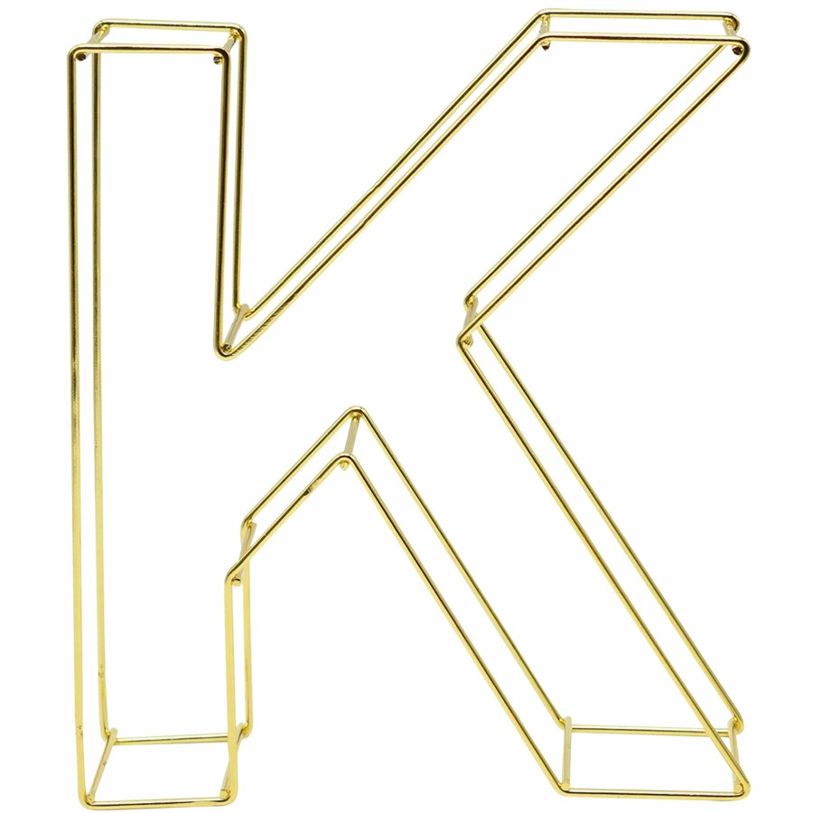 Home Accents * | 8In. Metal Monogram K At Reduced Price