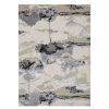 Rugs & Curtains * | (B757) Miramar Ivory Abstract Area Rug, 7 10 At Reduced Price