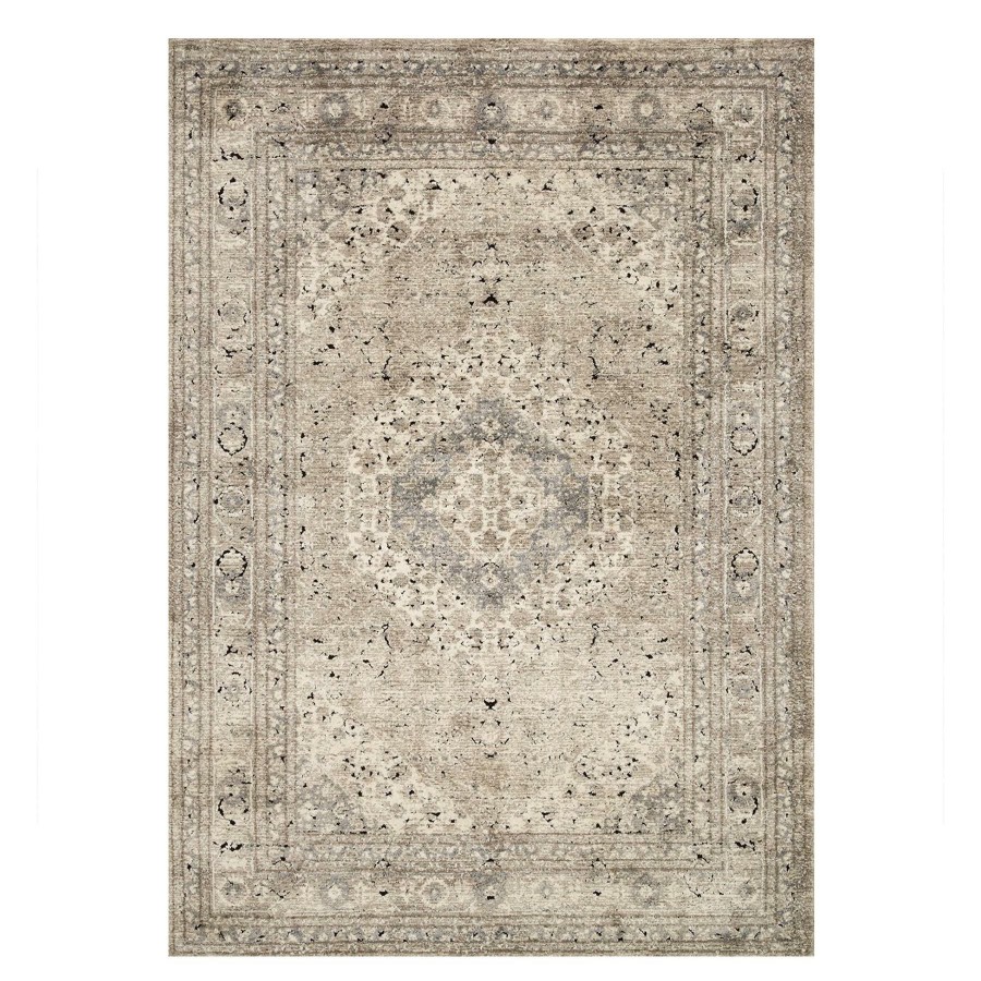 Rugs & Curtains * | (B500) Xander Ivory & Tan Area Rug, 5 7 Reliable Quality