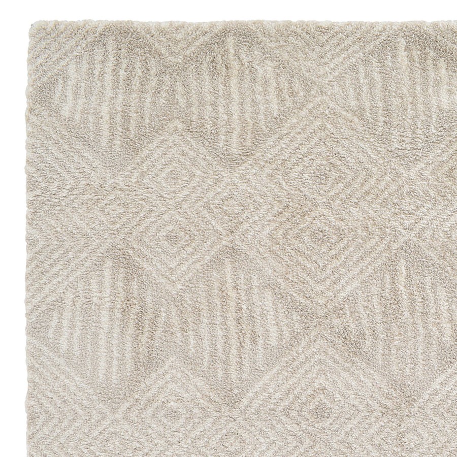 Rugs & Curtains * | (C181) Macy Neutral Diamond Design Area Rug, 5 7 New Collections