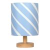 Home D Cor * | Light Blue Striped Uplight Lamp, 18 At Reduced Price