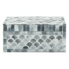 Home Accents * | Grey Mosaic Decorative Box, 7 3 Exceptional Design