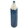 Home Accents * | Grace Mitchell Blue Floral Ceramic Vase, 15 Discounts