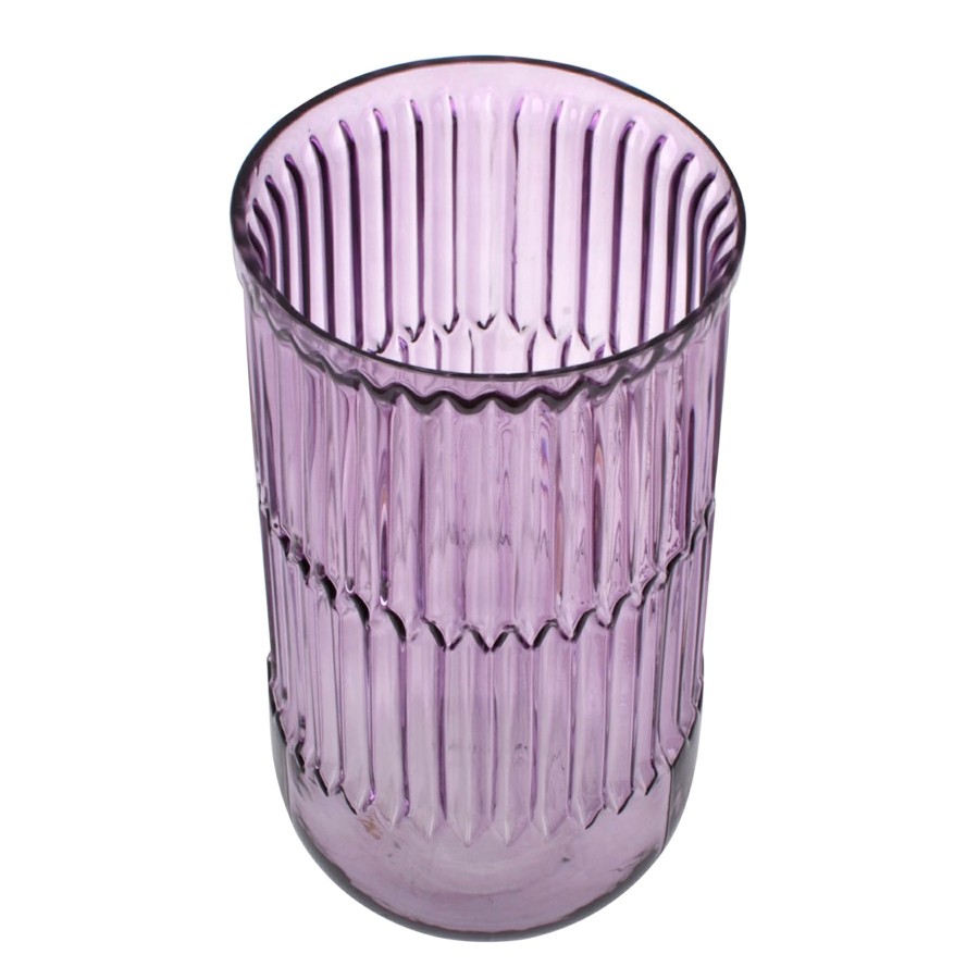 Home Accents * | Purple Glass Vase, 10 Lower Prices