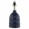 Home D Cor * | Tracey Boyd Dark Blue Ceramic Table Lamp, 14 At Discount Prices