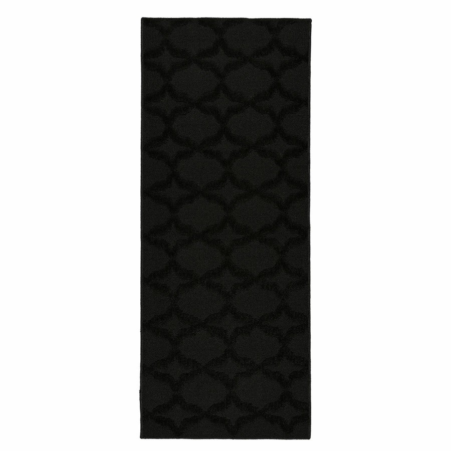 Rugs & Curtains * | (D546) Sparta Black Tufted Runner, 2 5 At Reduced Price