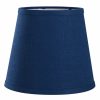 Home D Cor * | Grace Mitchell Blue Linen Blend Accent Lamp Shade, 9 10 Exactly Discount