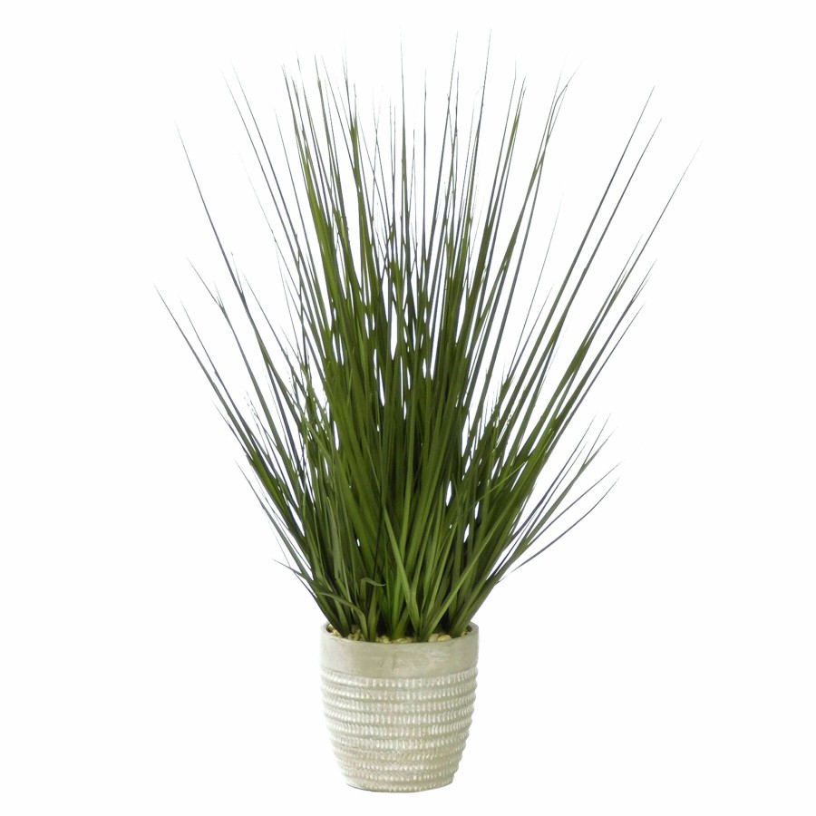 Home D Cor * | Onion Grass Plant With Cement Planter, 31 Reliable Quality