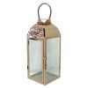 Home Accents * | Gold Hammered Metal Lantern, 17 Exactly Discount