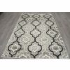 Rugs & Curtains * | (B281) Grey & Black Trellis Design, 5 7 At Discount Prices