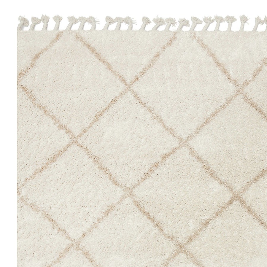 Rugs & Curtains * | (C172) Sandee Neutral Shag Fringe Area Rug, 5 8 At Discount Prices