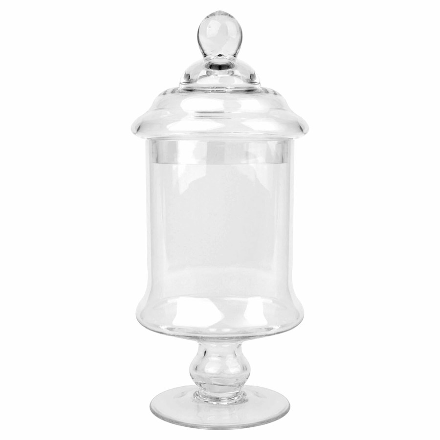 Home Accents * | Clear Glass Apothecary Jar, 15 Reduction In Price