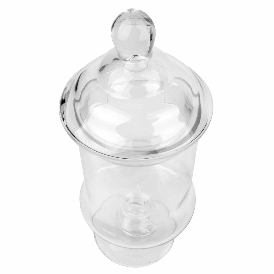 Home Accents * | Clear Glass Apothecary Jar, 15 Reduction In Price