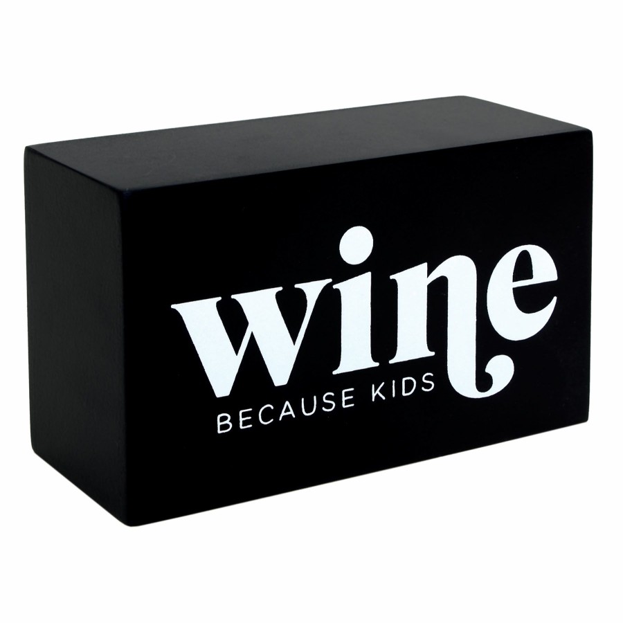 Home Accents * | Wine Decorative Block, 3 5 At Reduced Price