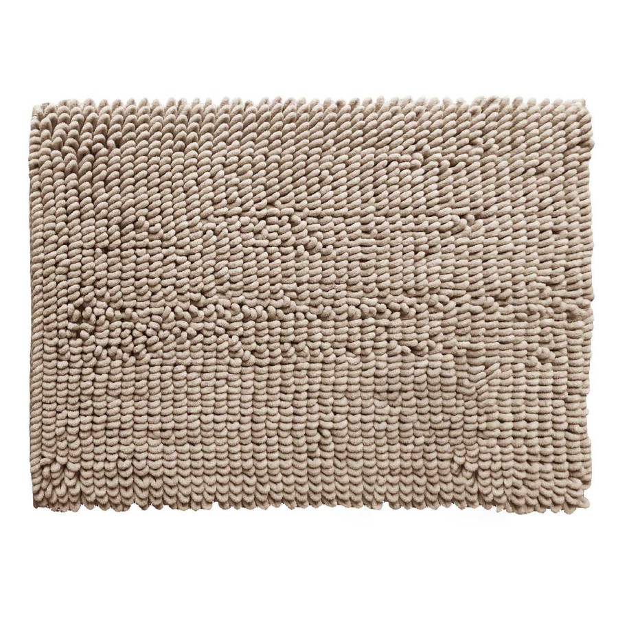 Rugs & Curtains * | Alyssa Taupe Bath Mat 20X30 Quality Guarantee