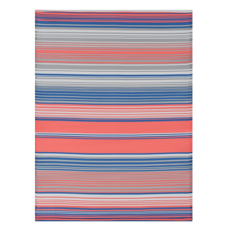 Rugs & Curtains * | Plastic Multi-Colored Striped Area Rug, 5 7 Quality Guarantee