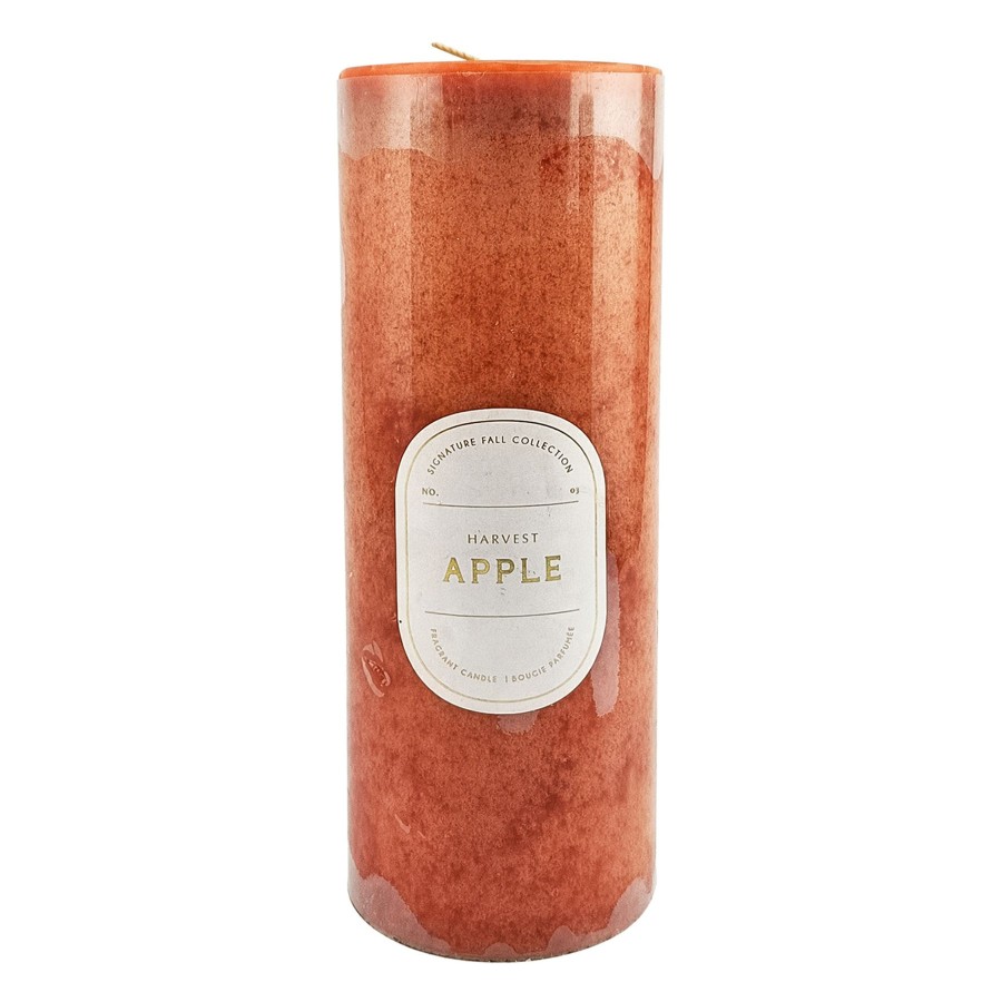 Home D Cor * | Harvest Apple Scented Pillar Candle, 8 Limited Edition