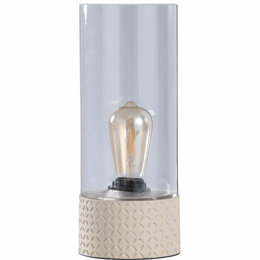 Home D Cor * | Ivory Glass Uplight Lamp, 13 Reliable Quality