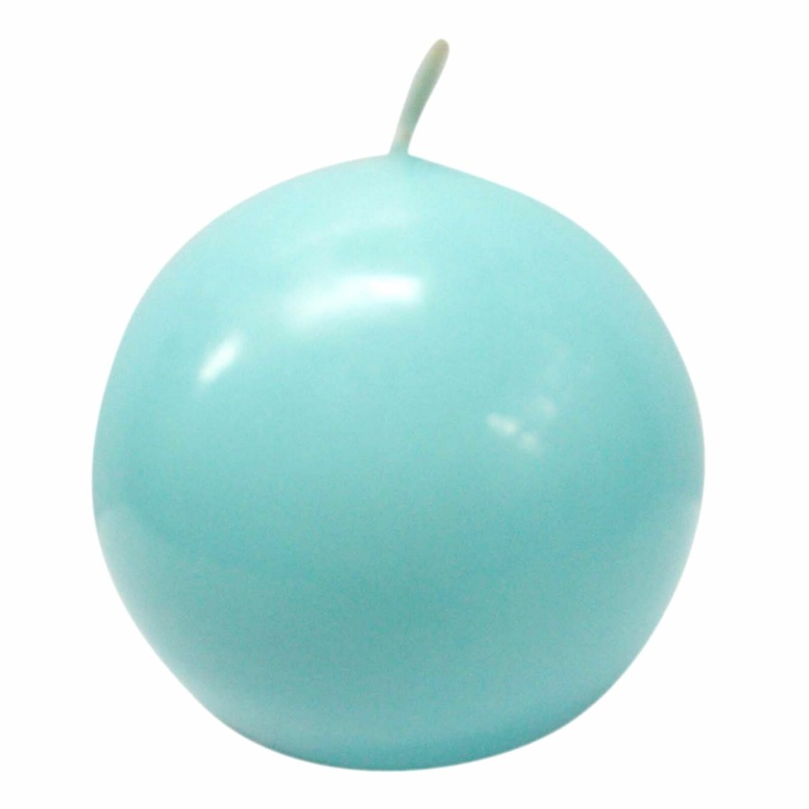 Home D Cor * | Aqua Unscented Overdip Sphere Candle, 3 Classical Style