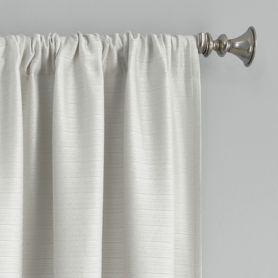 Rugs & Curtains * | Sun Zero Soraya Pearl Thermal Lined Rod Pocket Blackout Curtain Panel, 63 Classical Style