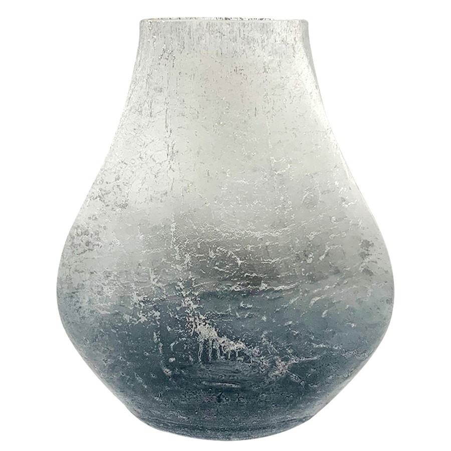 Home Accents * | Laila Ali Smoke Grey Ombre Glass Vase, 11 Outlet Sale