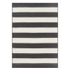 Rugs & Curtains * | (E323) Asbury Black & White Striped Indoor & Outdoor Area Rug, 5 7 Discount Store