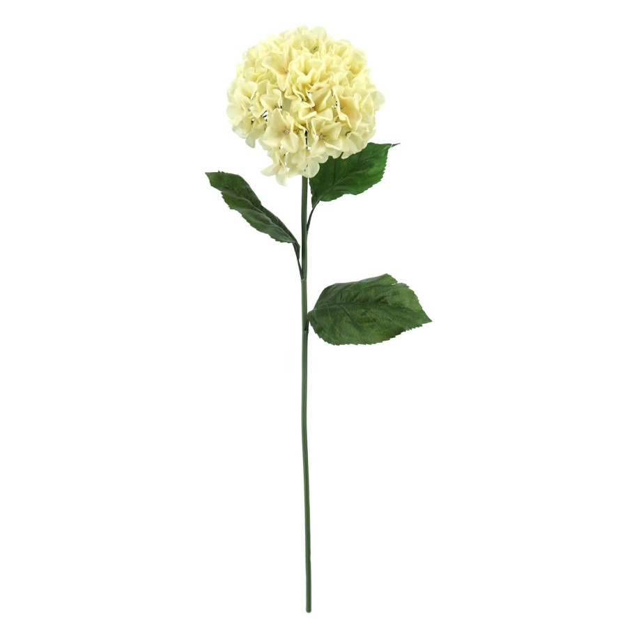 Home D Cor * | Oversized Yellow Hydrangea Stem, 37.5 New Collections