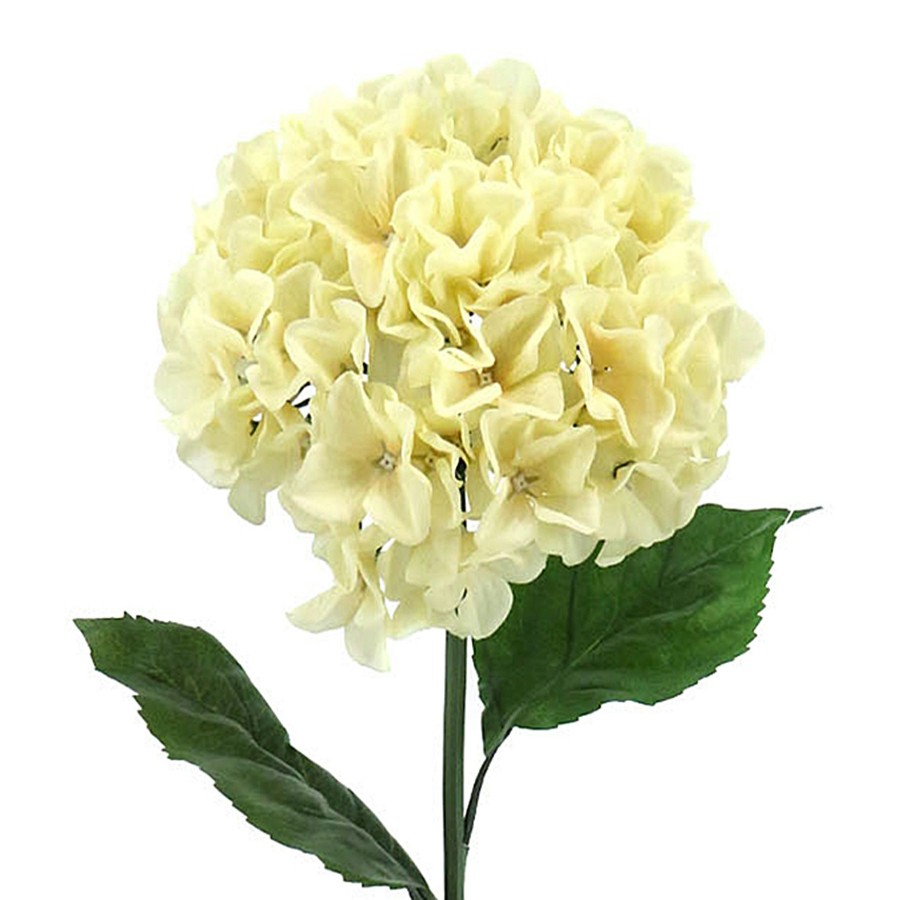 Home D Cor * | Oversized Yellow Hydrangea Stem, 37.5 New Collections