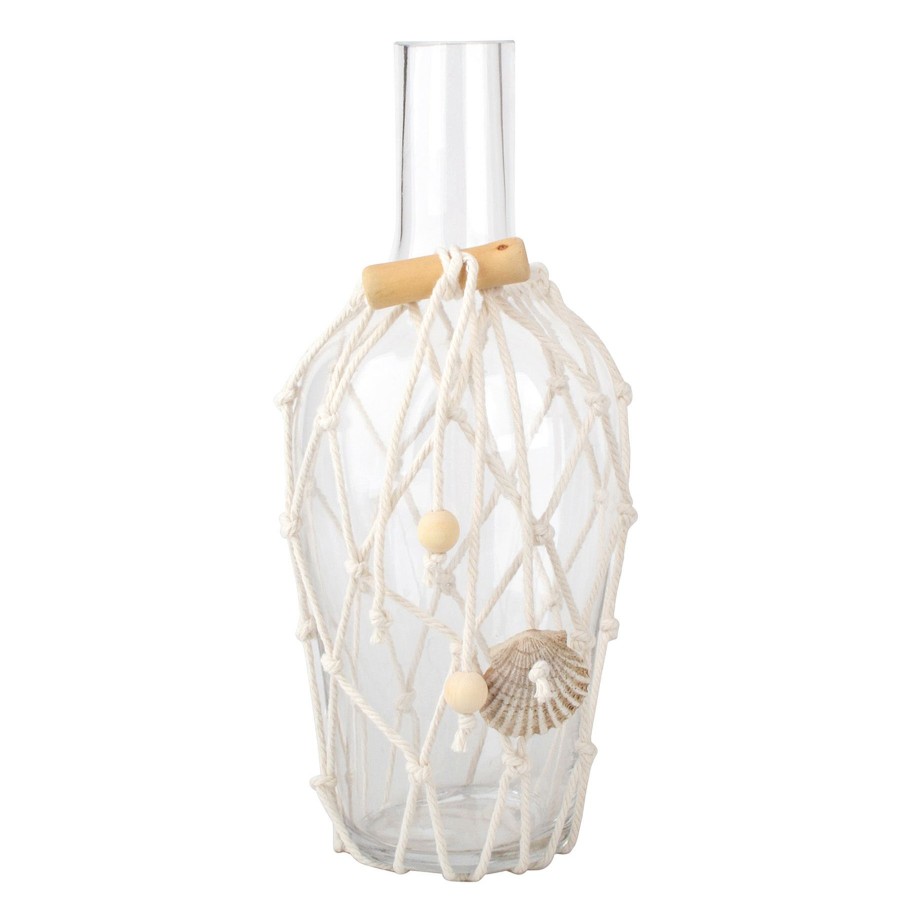 Home Accents * | Ty Pennington Netted Clear Glass Vase, 12 Latest Fashion