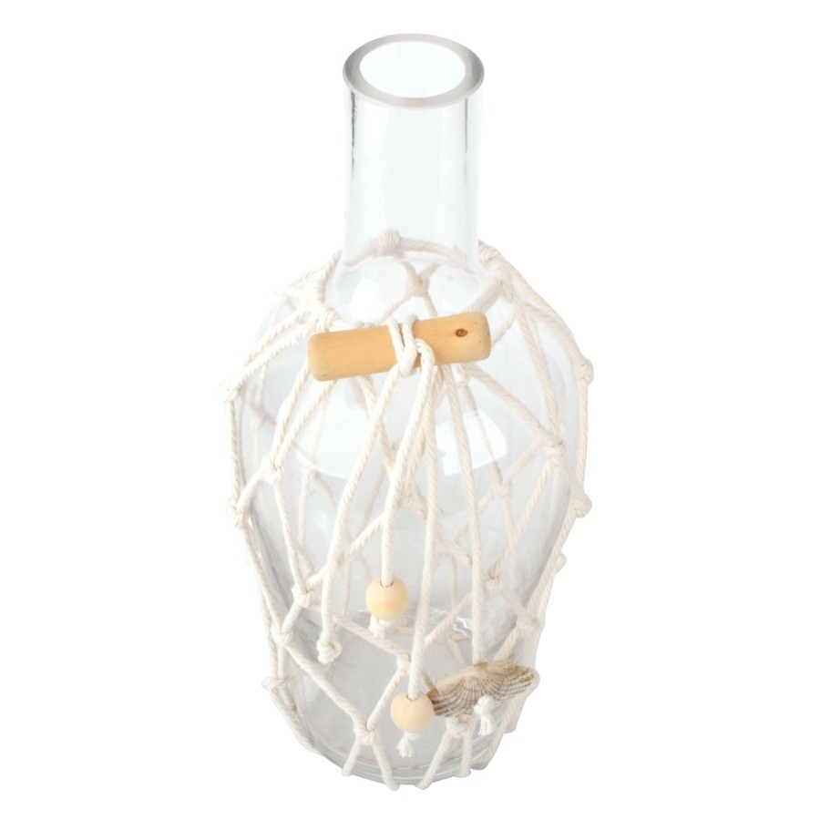 Home Accents * | Ty Pennington Netted Clear Glass Vase, 12 Latest Fashion