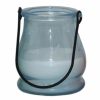 Home D Cor * | Blue Citronella Glass Candle With Handle Discount Store