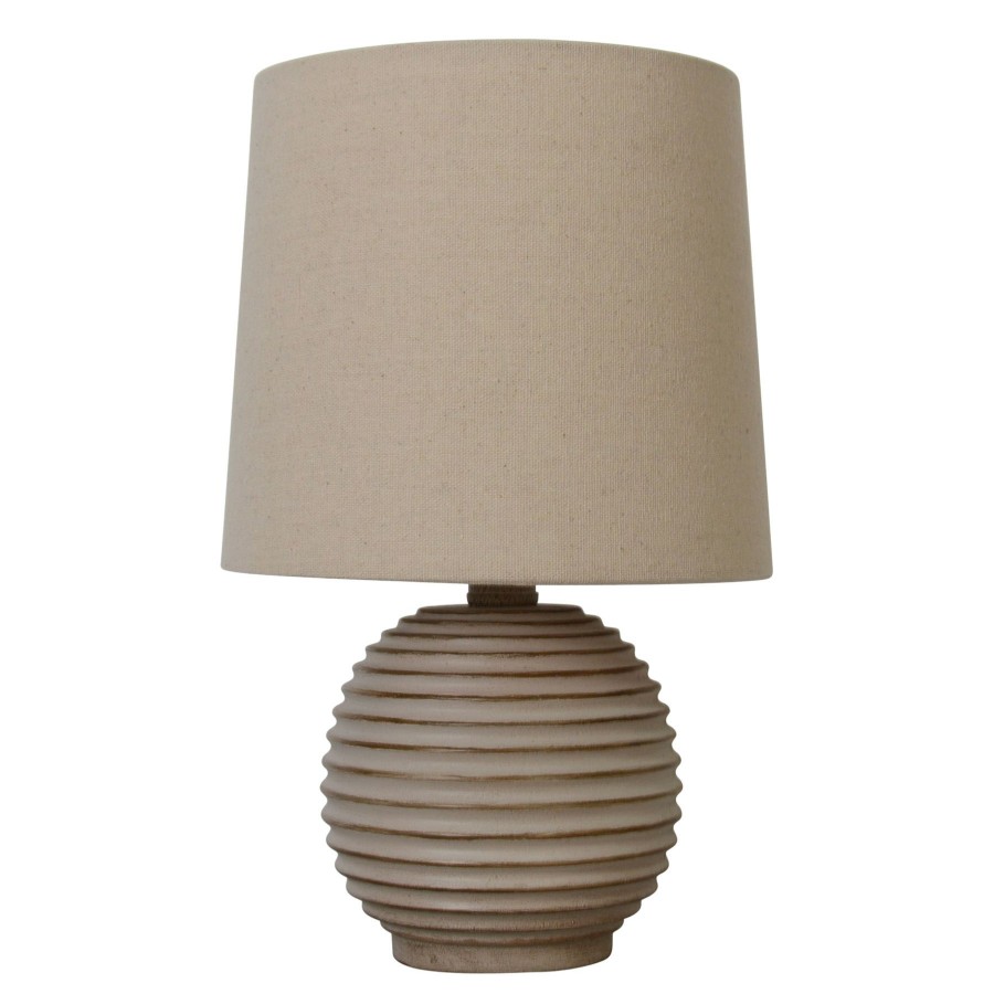 Home D Cor * | Grey Wash Mini Accent Lamp With Shade, 12 Lower Prices