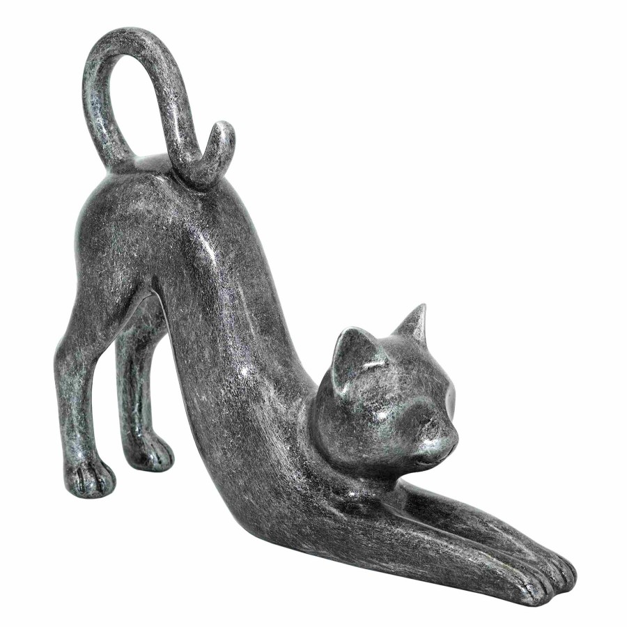 Home Accents * | Silver Cat Figurine, 7 Delicate Design