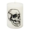 Home D Cor * | Halloween Skull Pillar Candle, 4 Quality Guarantee