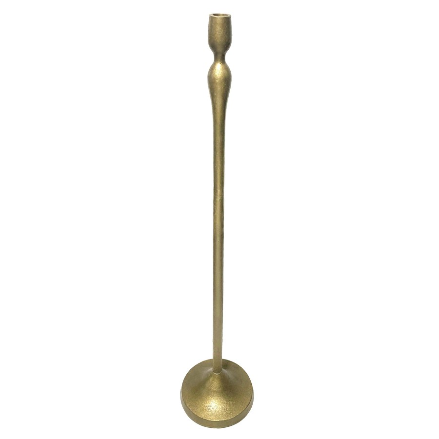 Home D Cor * | Gold Taper Candle Holder, 30 Discount Store