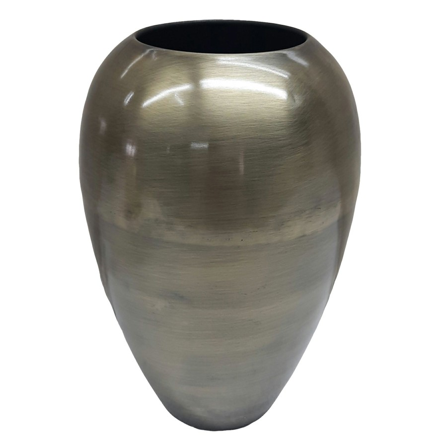 Home Accents * | Tracey Boyd Gold Metal Vase, 9 Exclusive Design