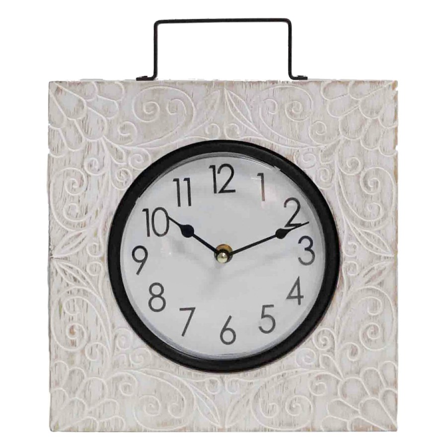 Home Accents * | Square Decorative Clock, 11.5 Discount